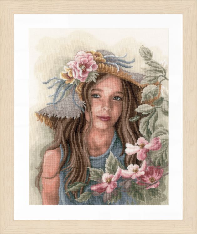 PN-0169325 Набор для вышивания LANARTE "Little girl with hat"