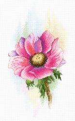 А-047 Набор для вышивания Aquarelle "Розовый Анемон"