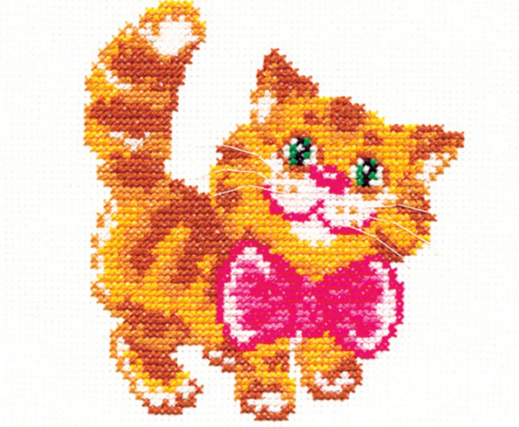 Набор для вышивания крестом Чудесная игла «Котик» 15-07