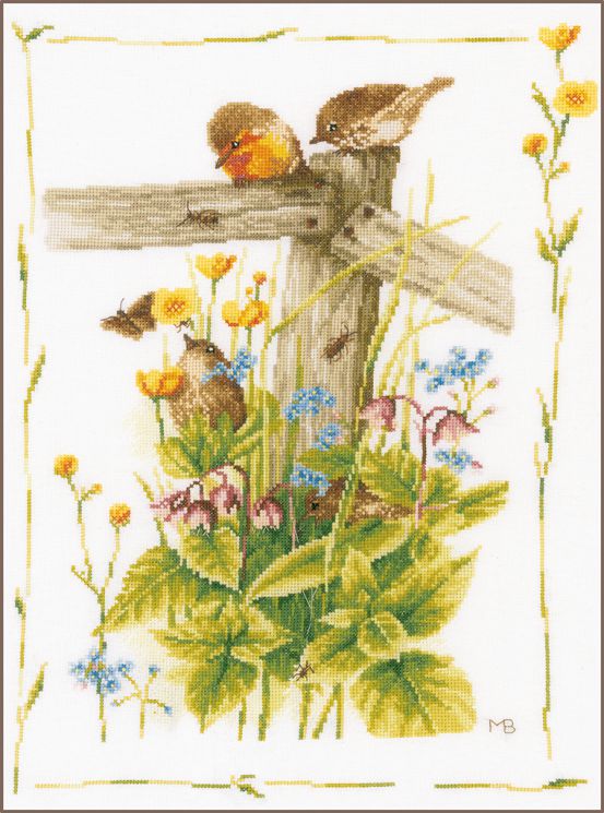 PN-0180560 Набор для вышивания LANARTE "Cozy garden corner"