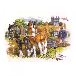 238-564 "Лошади на пашне"  (Pako)