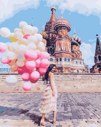  Картина по номерам PAINTBOY "На площади с шарами" GX28867