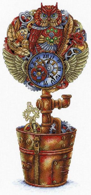 НВ-719 Набор для вышивания М.П.Студия "Топиарий Стимпанк"