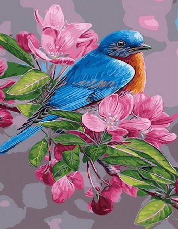 PK 33037 Картина по номерам PAINTBOY "Цветение весны" Эксклюзив
