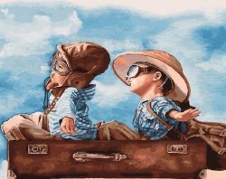 PK 18054 (GX 26680) Картина по номерам Paintboy "Счастливое детство"