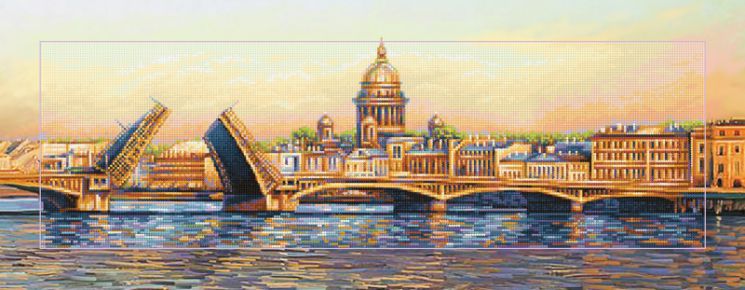 БС-037 Алмазная мозаика (кругл) Наследие "Санкт-Петербург"