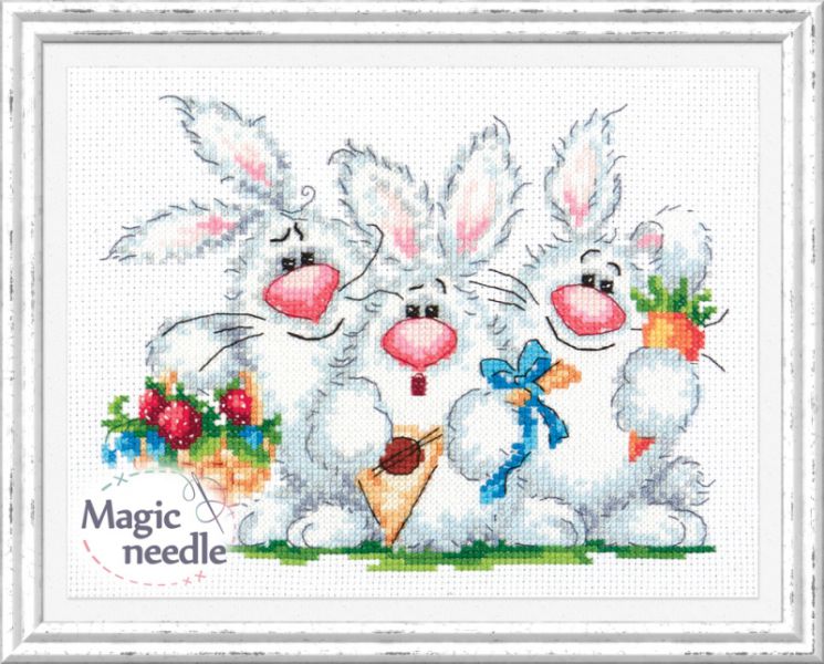 18-88 Набор для вышивания Чудесная игла "ЛЮБИМ ПОВЕСЕЛИТЬСЯ!"