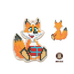 Набор для вышивания WoodStitch "Новогодняя игрушка. Лисичка", 7*9, MN-015