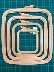 КП-1 Комплект из 4-х пялец Nurge, пластиковые прямоугольные (№1 + №2 + №3 + №4)