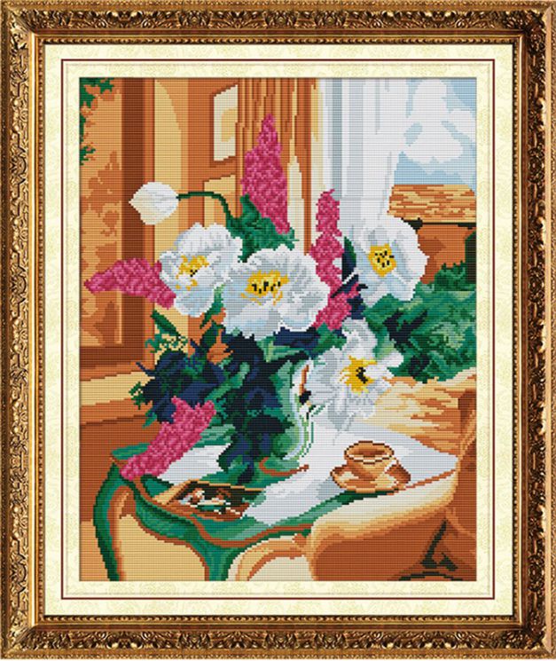 Алмазная мозаика Color Kit "Нежный букет" MO022