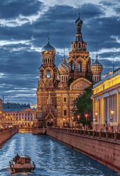 Ag 100 Алмазная мозаика Гранни "Храм Спаса на Крови"